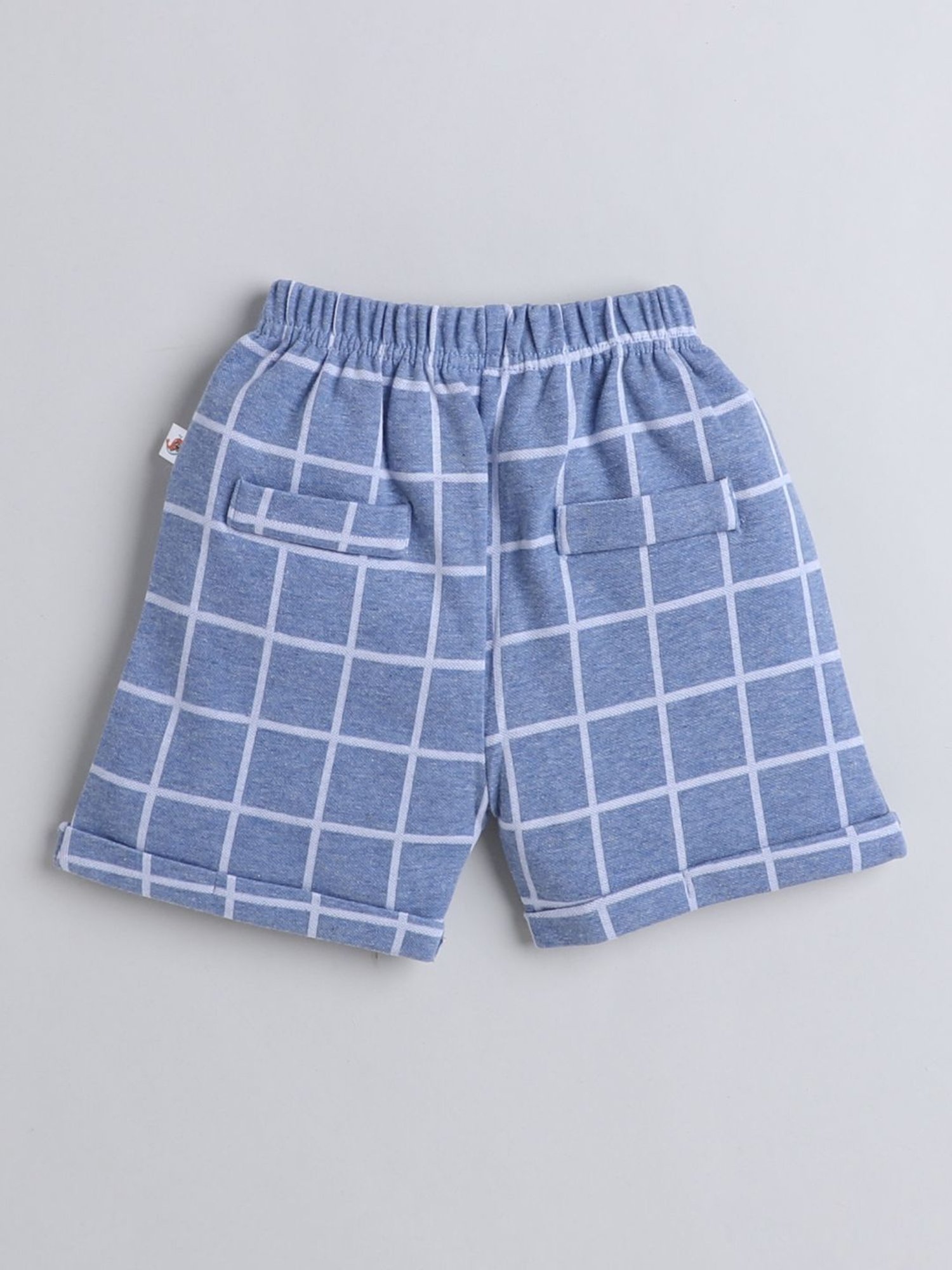 Bumzee Kids Grey & White Checks Full Sleeves Shirt, Waistcoat with Pants