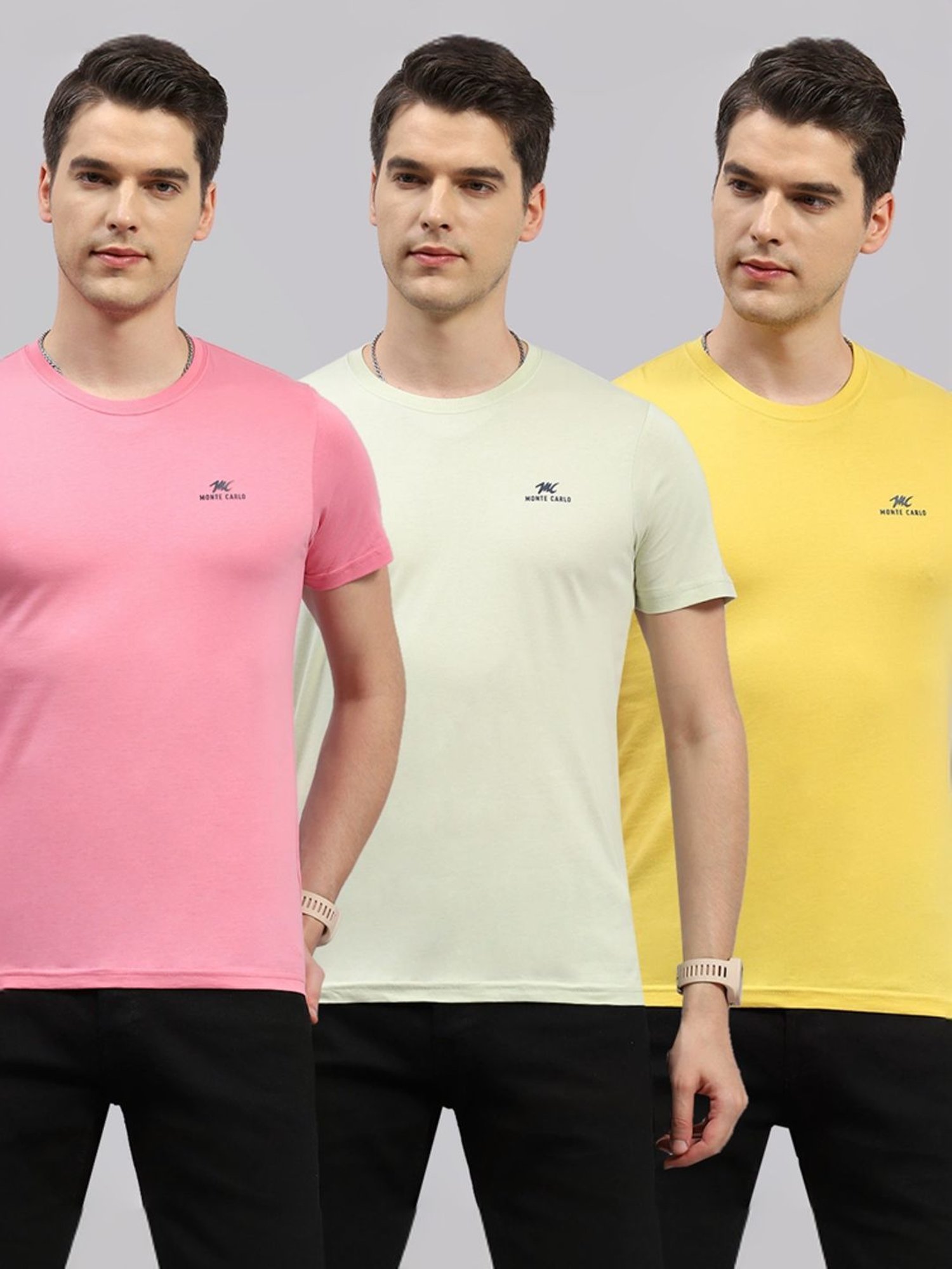 Monte Carlo Multicolored Regular Fit T-Shirt