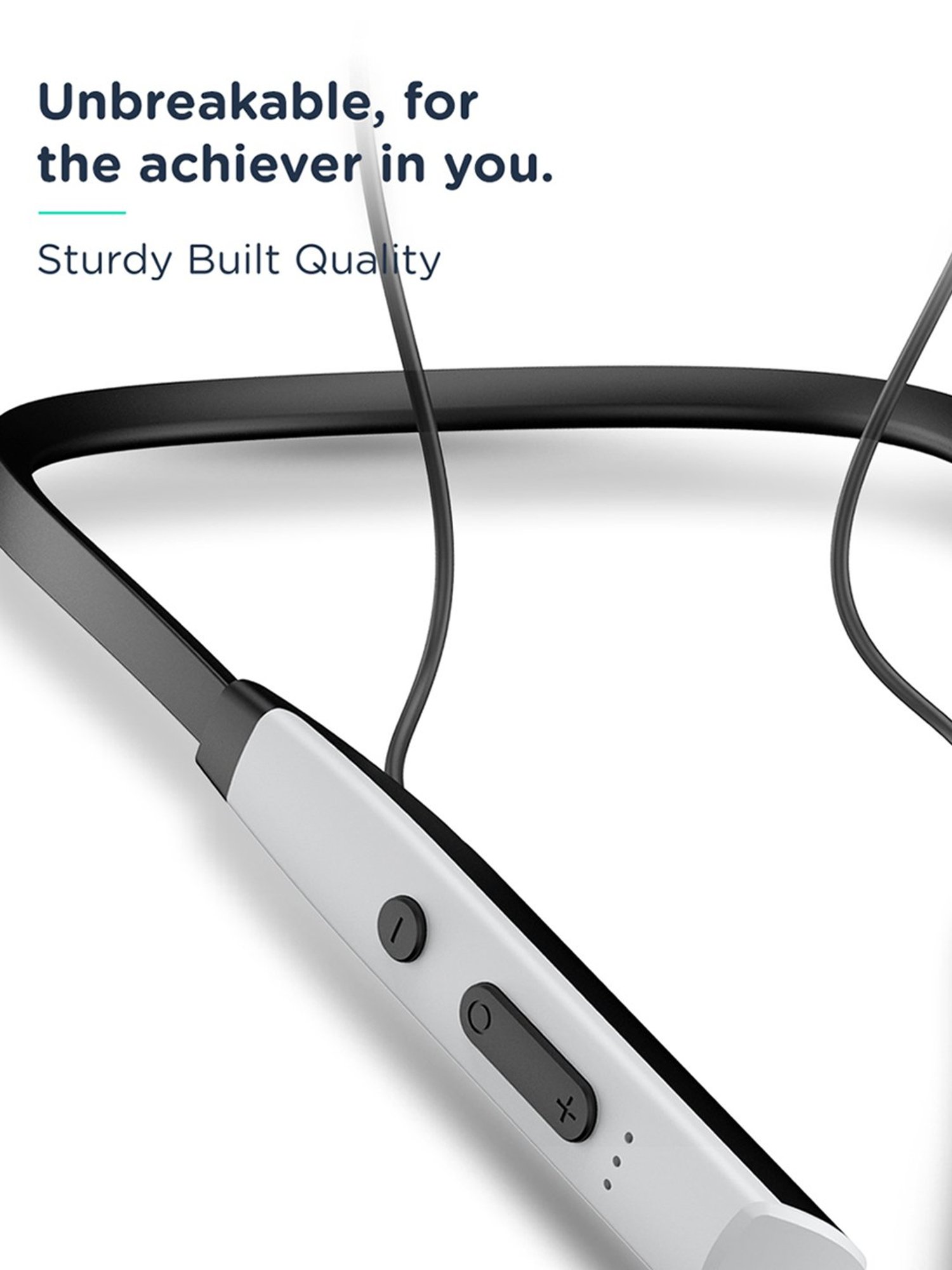 Pebble Flex Air Bluetooth Neckband with Playtime up to 10 Hrs (Navy Blue)