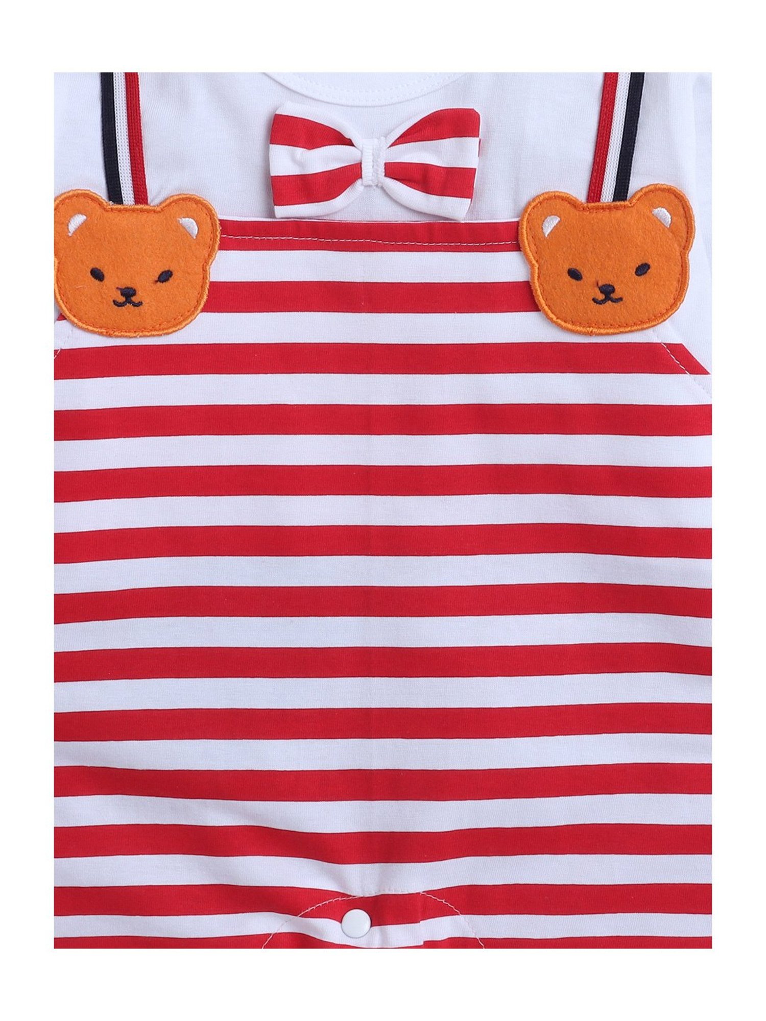 Berrytree Organic Kids Black Cotton Animals Print Rompers