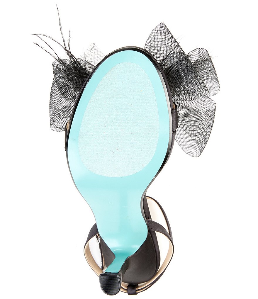 Blue by Betsey Johnson Lylla Feather Bow Dress Sandals