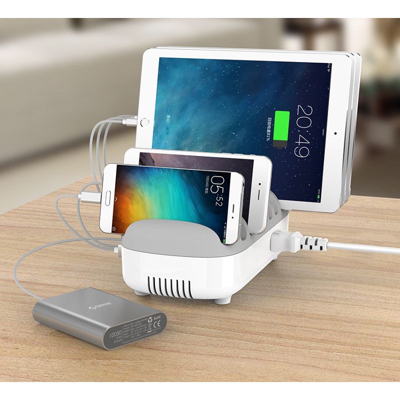 Compulocks 10 Ports USB Charging Dock Station - Wired - Mobile Phone, Tablet, USB Device - Charging Capability - USB - 10 x USB