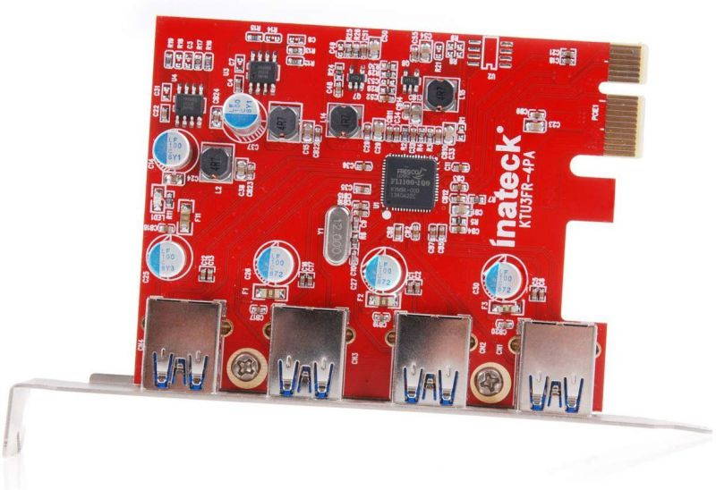 Inateck 4 Ports PCI-E to USB 3.0 Express Card Compatible Mac Pro (Early 2008 to 2012 Late Version) KT4004