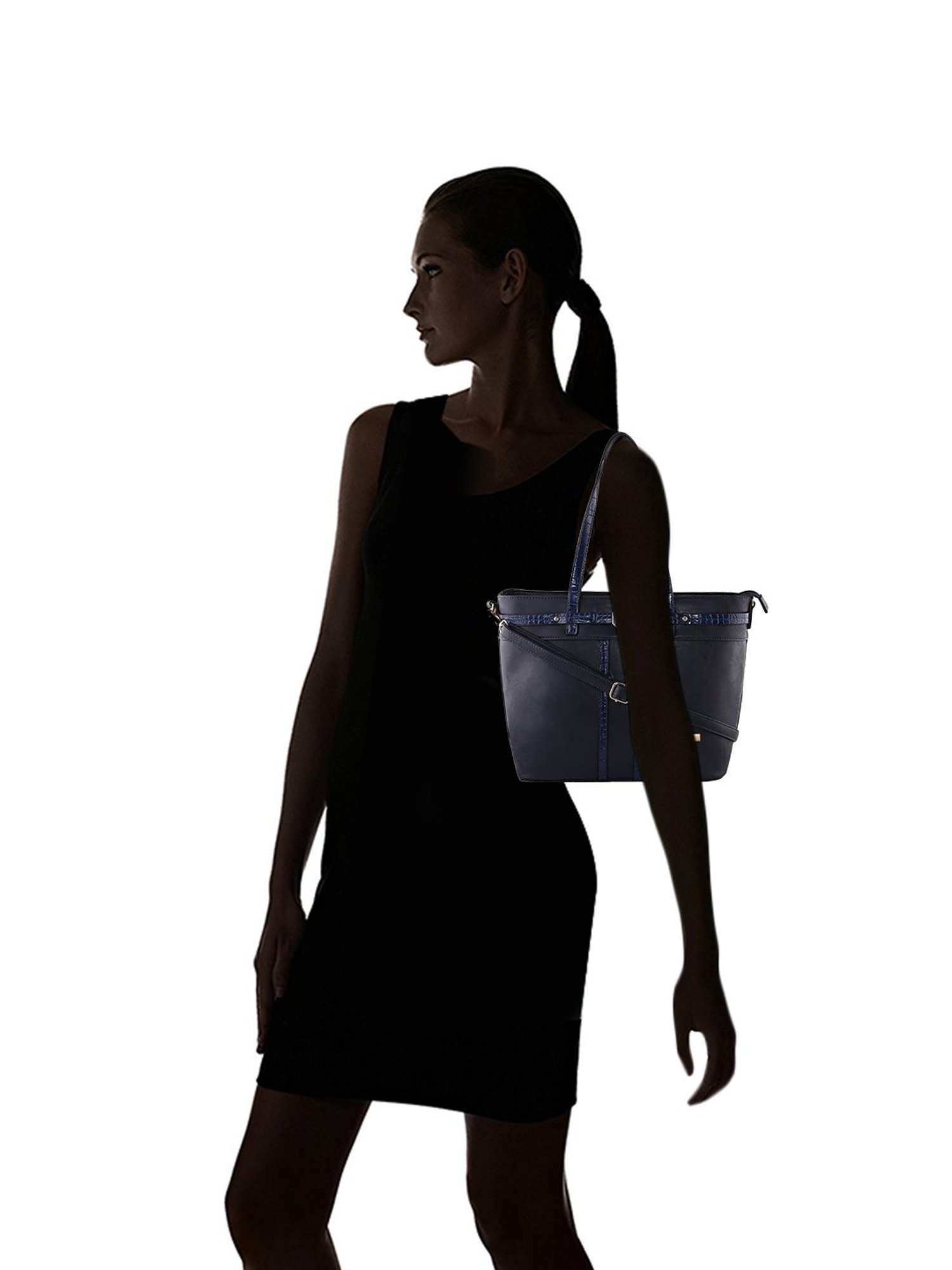 Giordano Blossoms 2020 Blue Textured Medium Shoulder Handbag