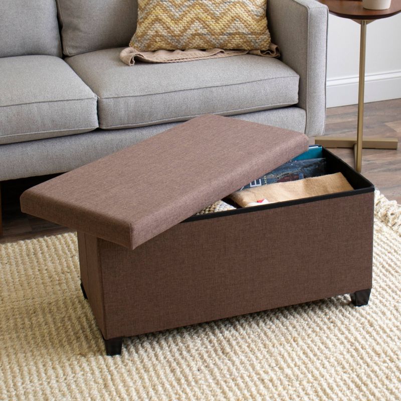 Sedona Storage Ottoman Taupe - Humble Crew