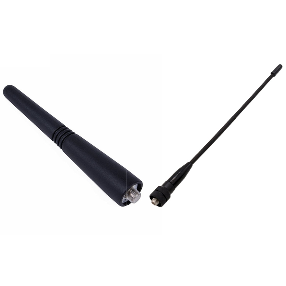 2 Pcs Antenna:1 Pcs SMA Female VHF/UHF Dual Band Two Way Radio Antenna for BaoFeng & 1 Pcs 9 Cm Length Antenna Short PMAE4003 Uhf Stubby Antenna 430-470 Mhz Range