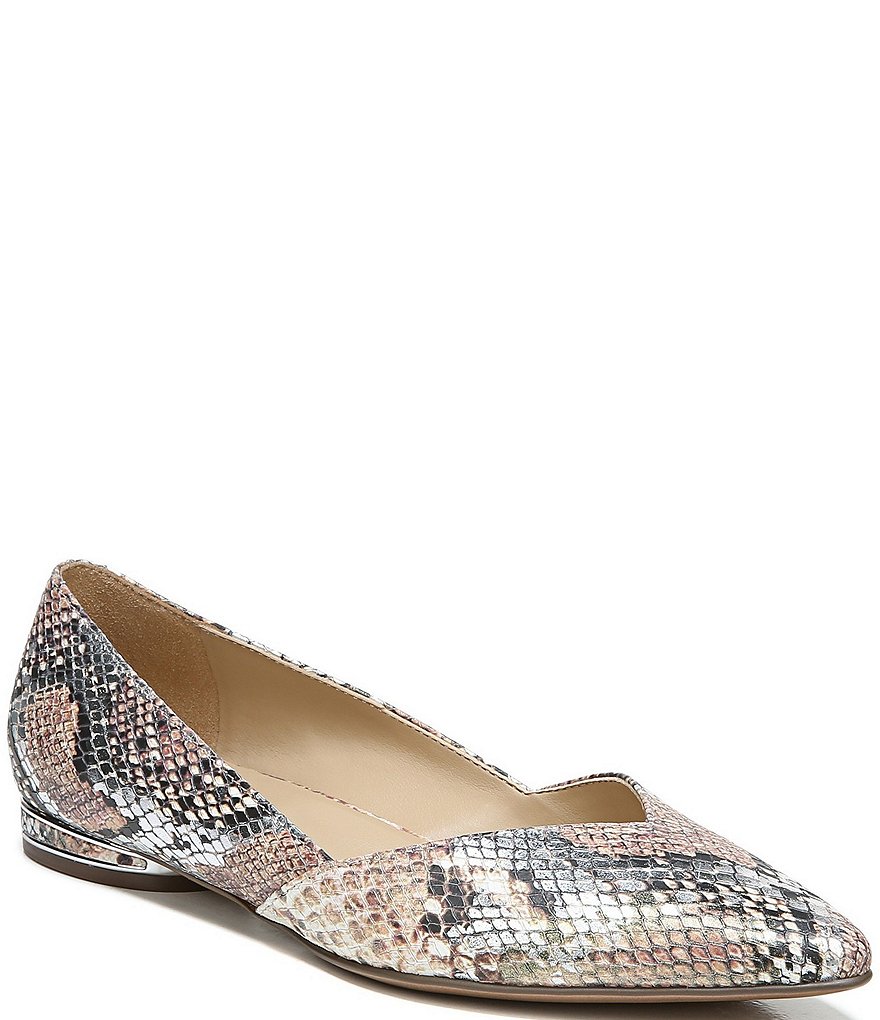 Naturalizer Havana Snake Print Leather Dress Flats