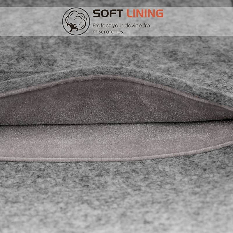 Sleeve for Kindle PaperwhiteKindle Voyage Protective Felt Cover Case Pouch Bag for  Kindle PaperwhiteVoyageKindle8th Gen 2016 Kindle Oasis 6Inch EReader Light Gray