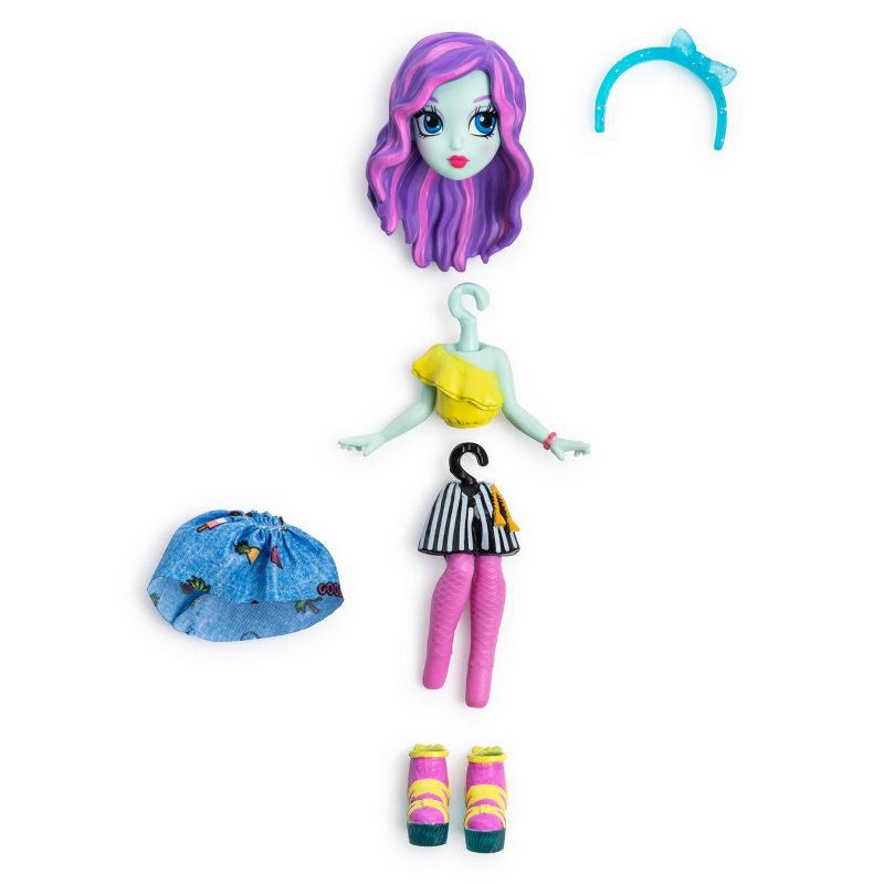 Off The Hook Style Doll Brooklyn (Summer Vacay) 4" Small Doll with Mix and Match Fashions