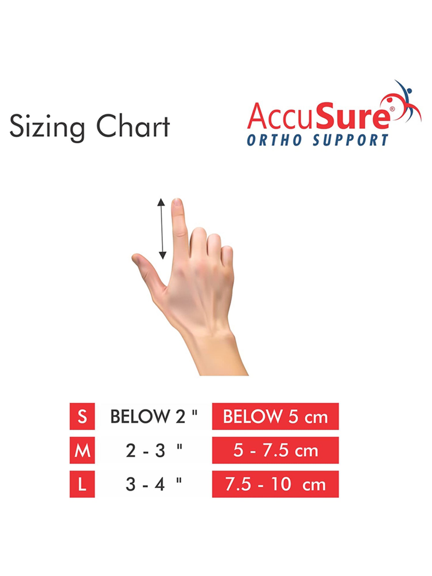 AccuSure Foam Lined Frog Finger Splint - Medium (Grey)