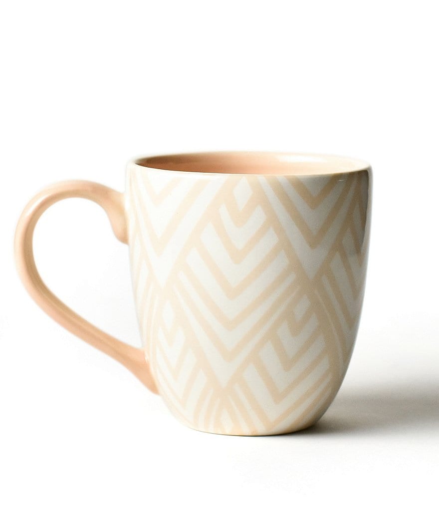 Coton Colors Blush Layered Diamond Mug Set of 4