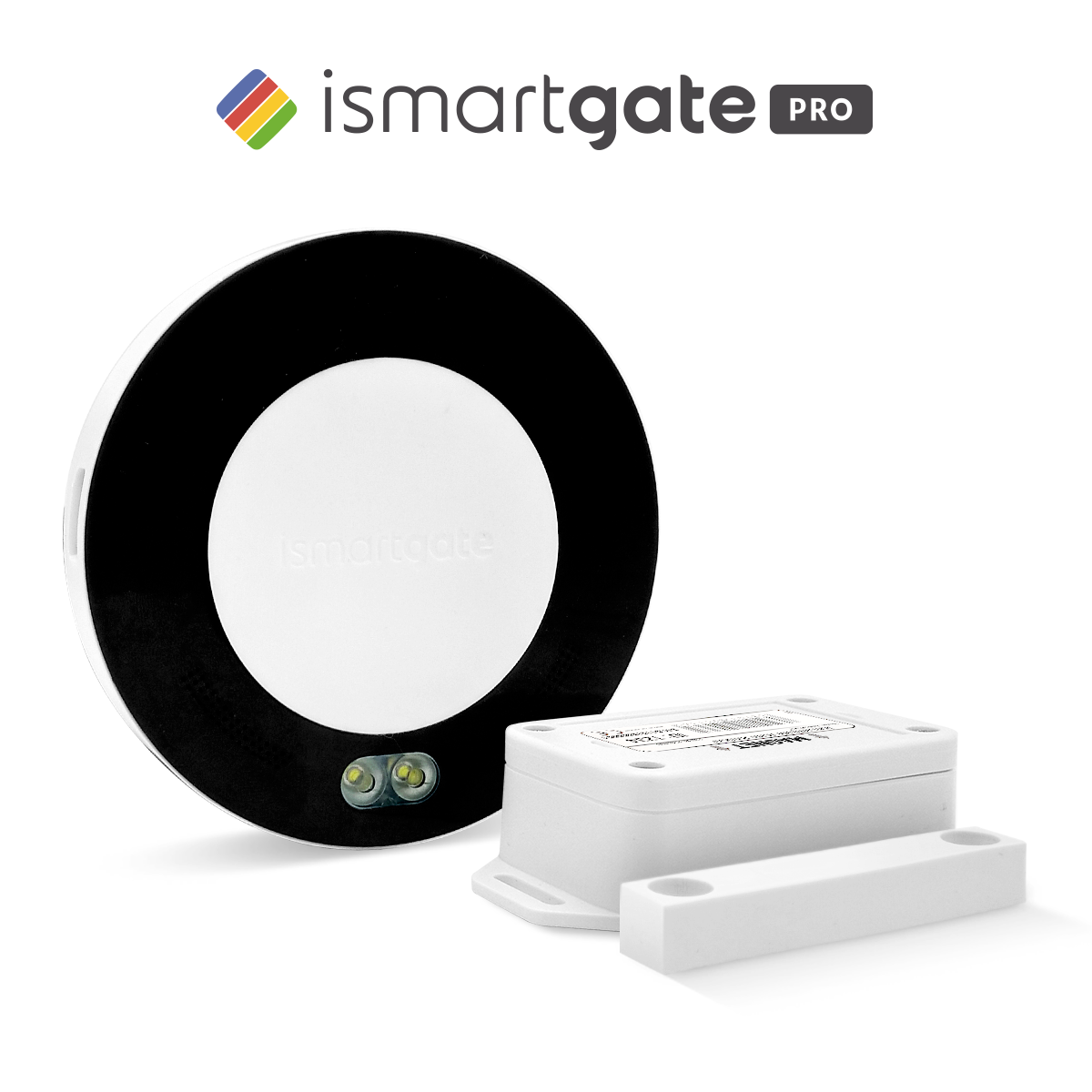 ismartgate PRO gate: Wi-Fi opener to control and monitor up to three gates from anywhere with smartphone, tablet and PC. Compatible with HomeKit (Siri), Google Assistant, Amazon Alexa and iFTTT.