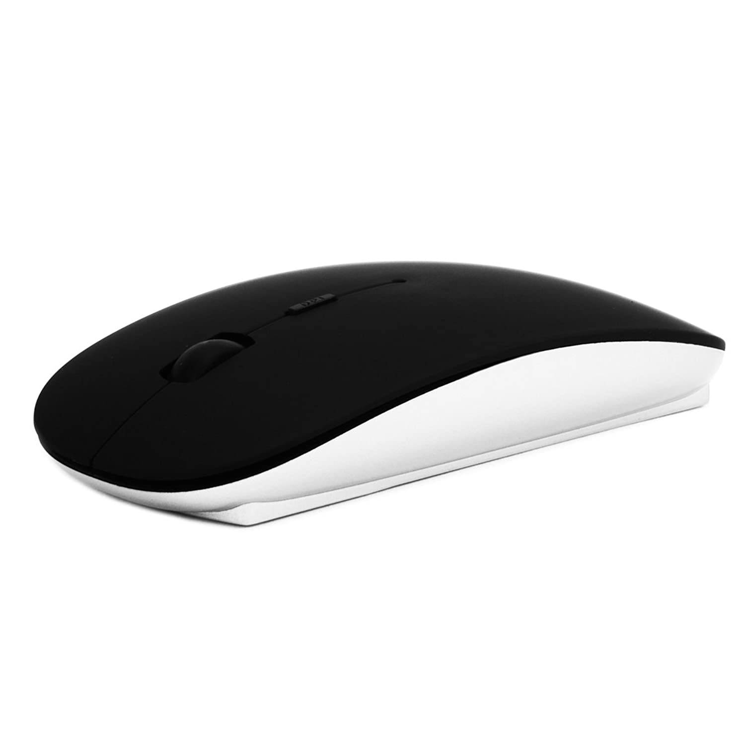 TopCase Black USB Optical Wireless Mouse for MacBook (pro, air) and All Laptop + TopCase Mouse Pad