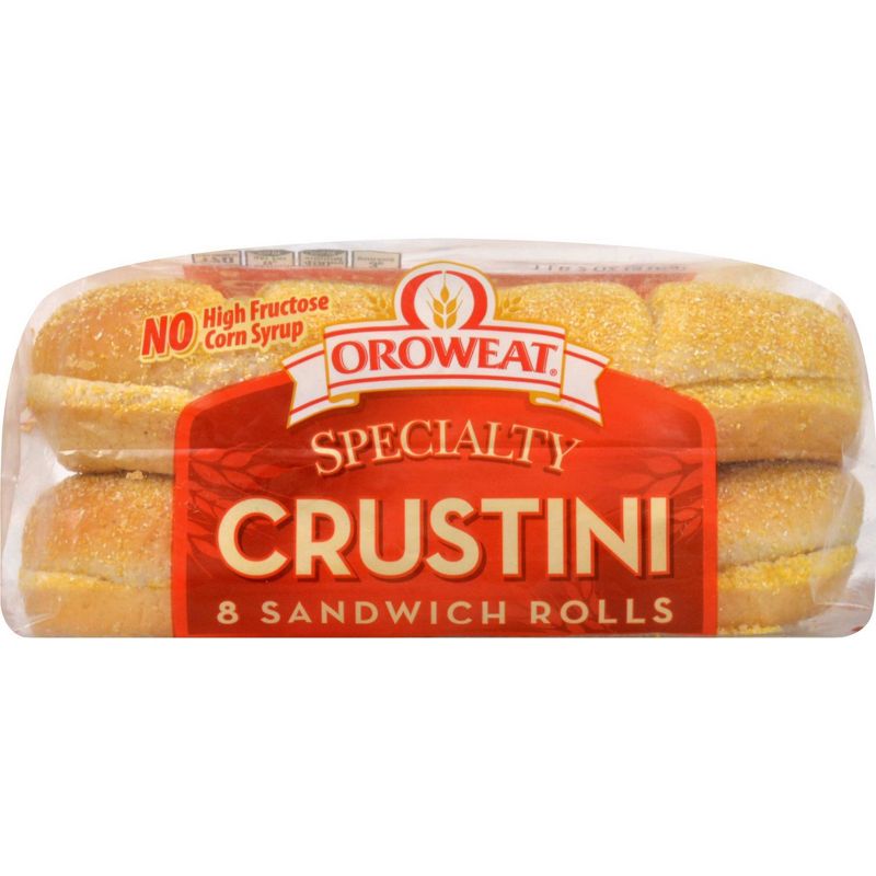 Oroweat White Crustini Rolls - 18oz
