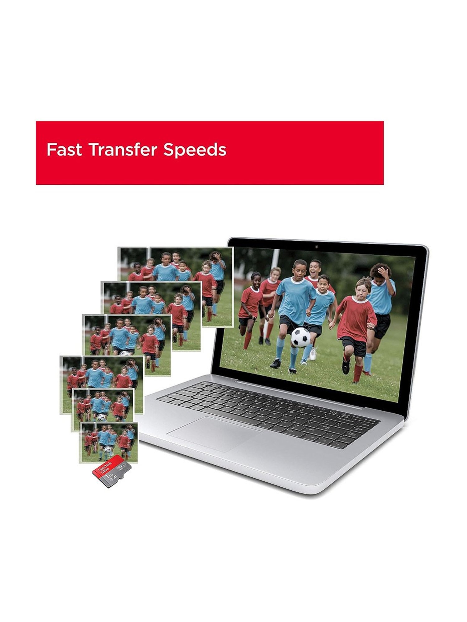 SanDisk Ultra 256GB Class 10 microSDXC UHS-I Card for Smartphones (Red/Grey) (Upto 150 MBP/S)