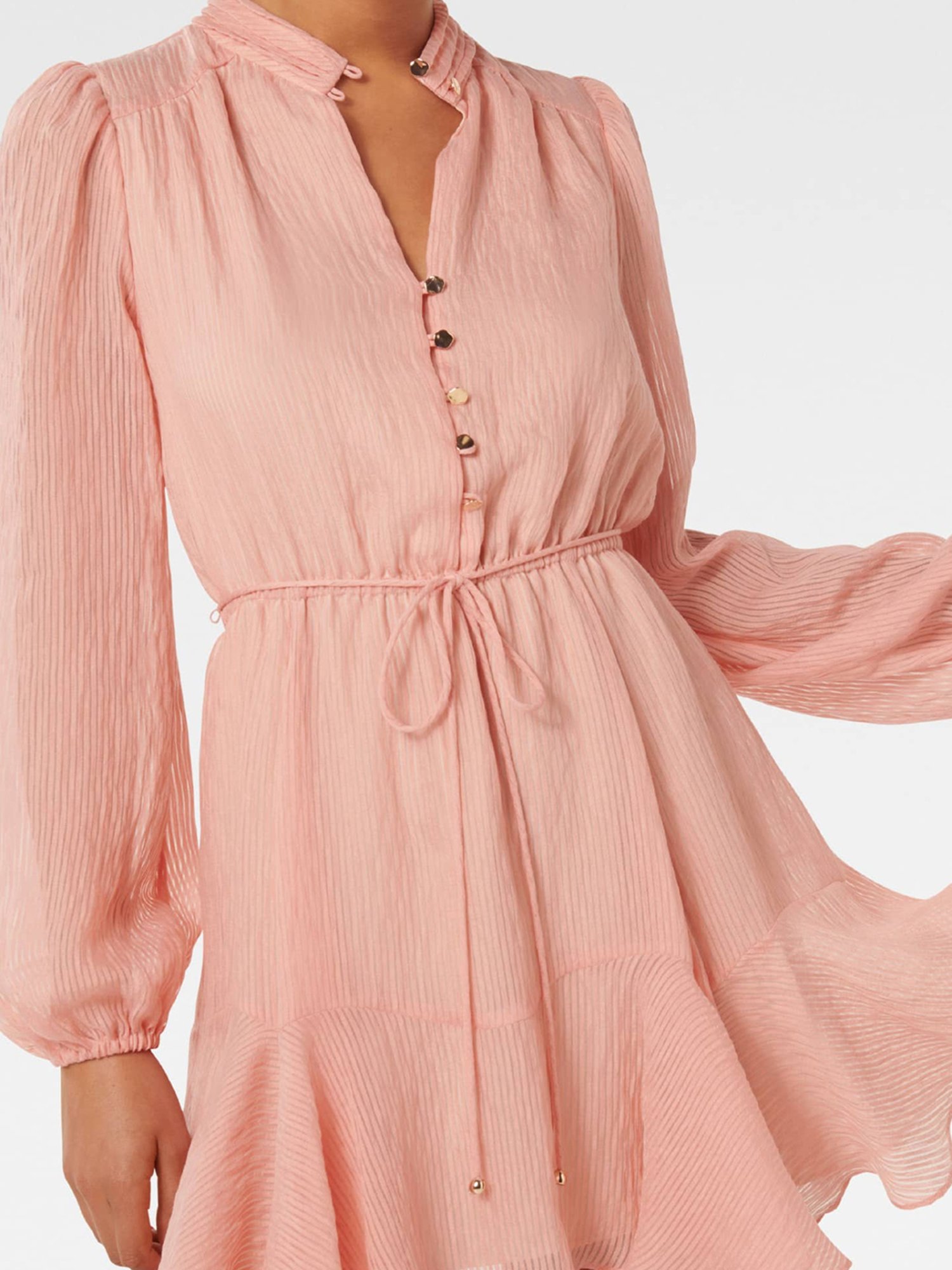 Forever New Cathee Long Sleeve Asymmetrical A Line Dress