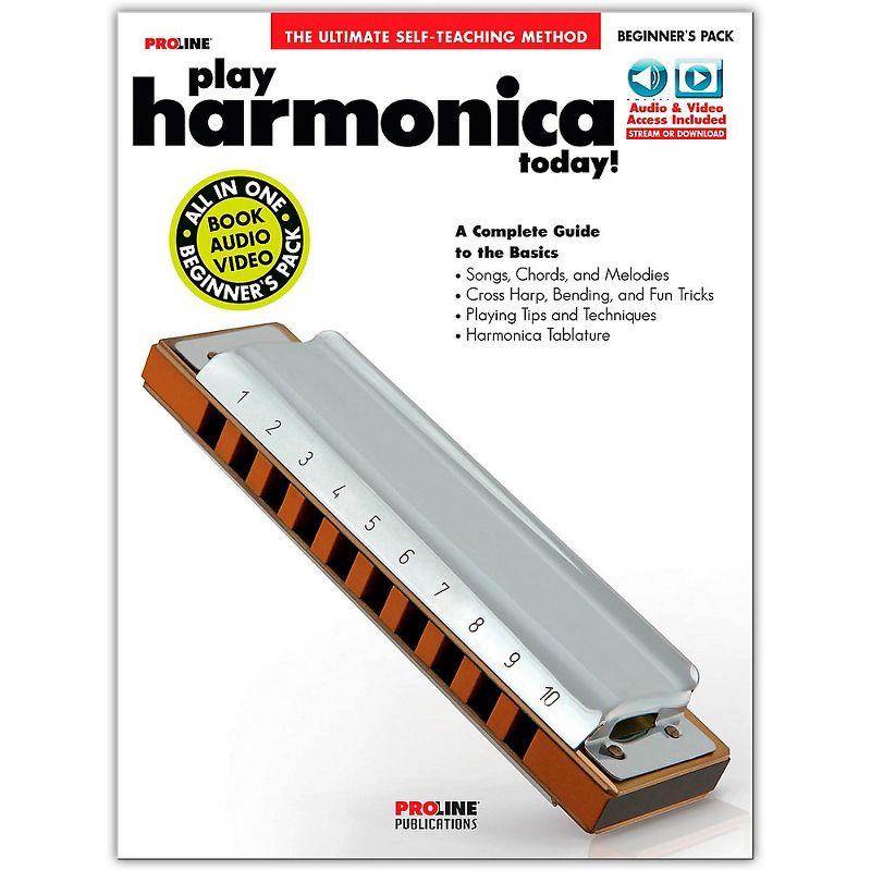 Proline Proline Play Harmonica Today Beginner's Pack Book/Audio & Video Online