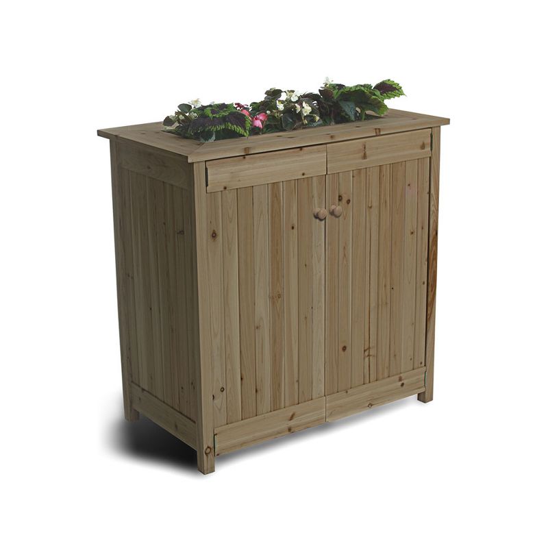 Toomax 76 Cu. Ft. Heavy Duty Weather Resistant Lockable Outdoor Garden Plastic Vertical Storage Shed Cabinet