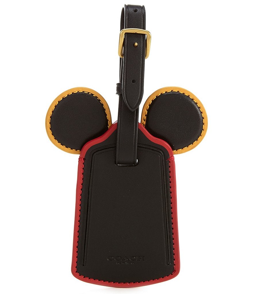 COACH Disney Mickey Mouse x Keith Haring Ear Luggage Tag