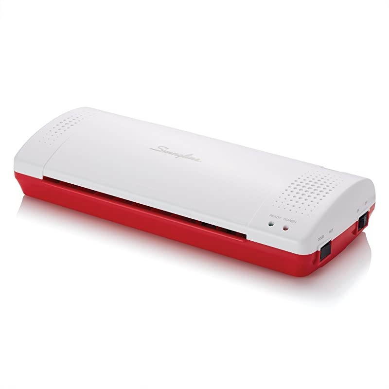 Laminator Thermal Inspire Plus Lamination Machine 9 inches Max Width Quick WarmUp Includes Laminating Pouches White Red 1701864ECR