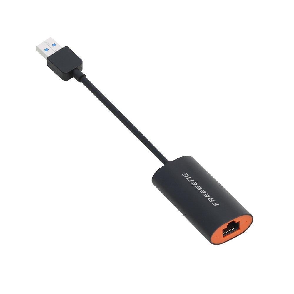 1-Gigabit Ethernet Port USB 3.0 to Ethernet Network Adapter, 10/100/1000 Mbps Compatible, for MacBook Pro 2016, XPS, ChromeBook Pixel and More (Type C)