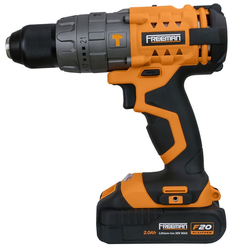 Freeman PECCKT 20V Lithium-Ion Cordless 2-Tool and LED Light Combo Kit (2 Ah)