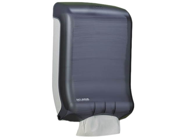 San Jamar T1700TBK Classic Large Cap. Ultrafold Towel Dispenser, 11 3/4 x 6 1/4 x 18, Black Pearl