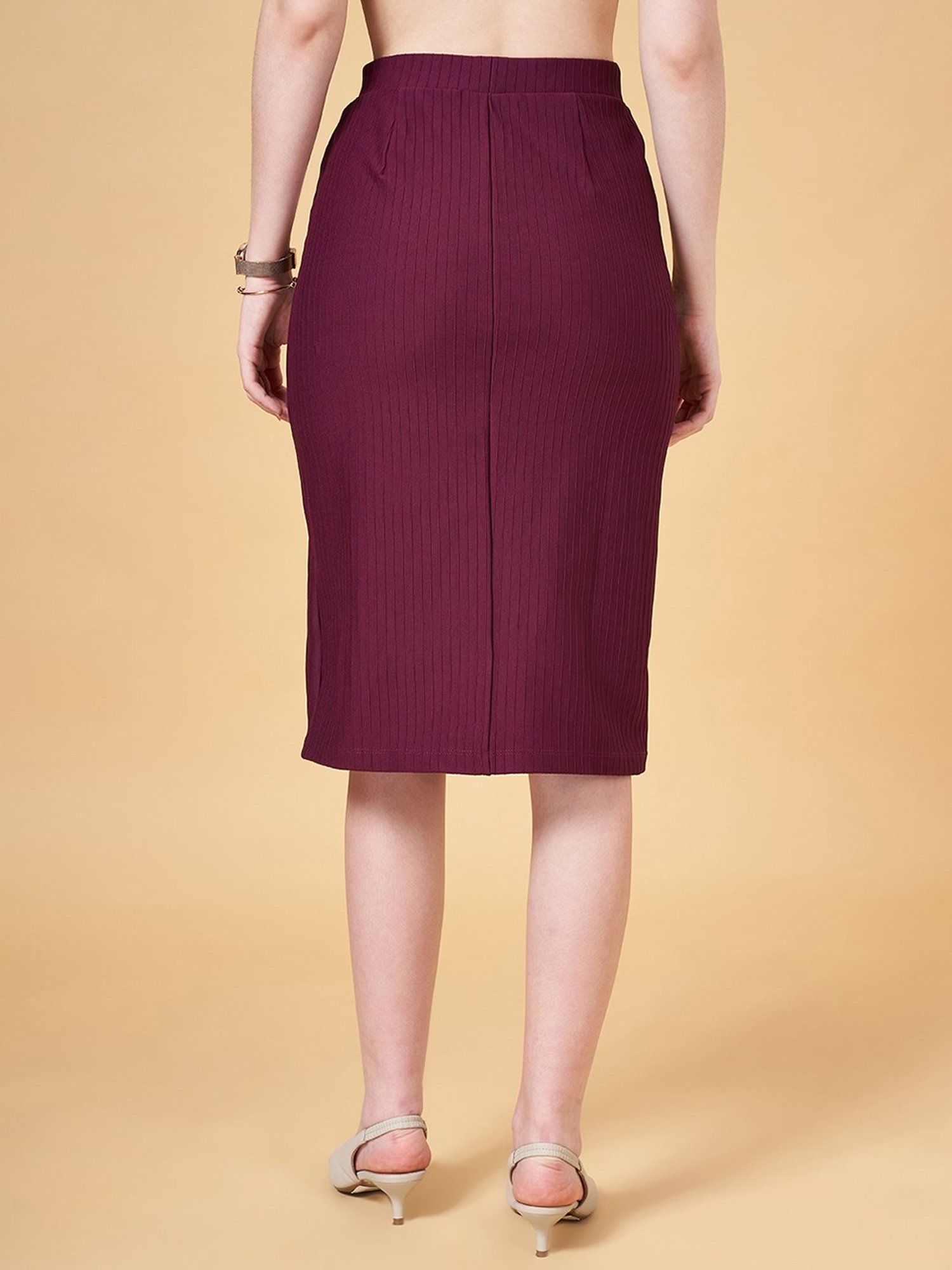 Belle Fille White Floral Print Skirt