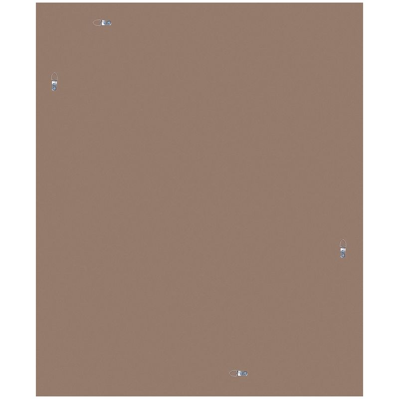 24"x30" Distressed Scoop Framed Beveled Wall Accent Mirror White - Gallery Solutions