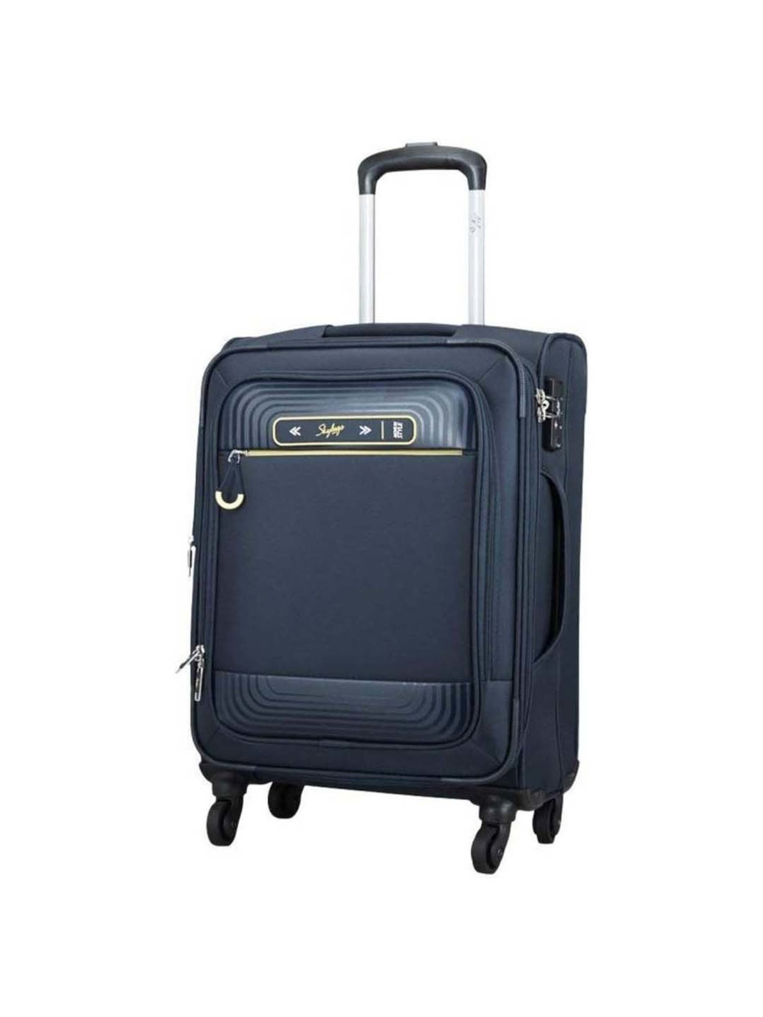 Skybags Quartz Blue Printed Soft Large Trolley Bag - 52 cm