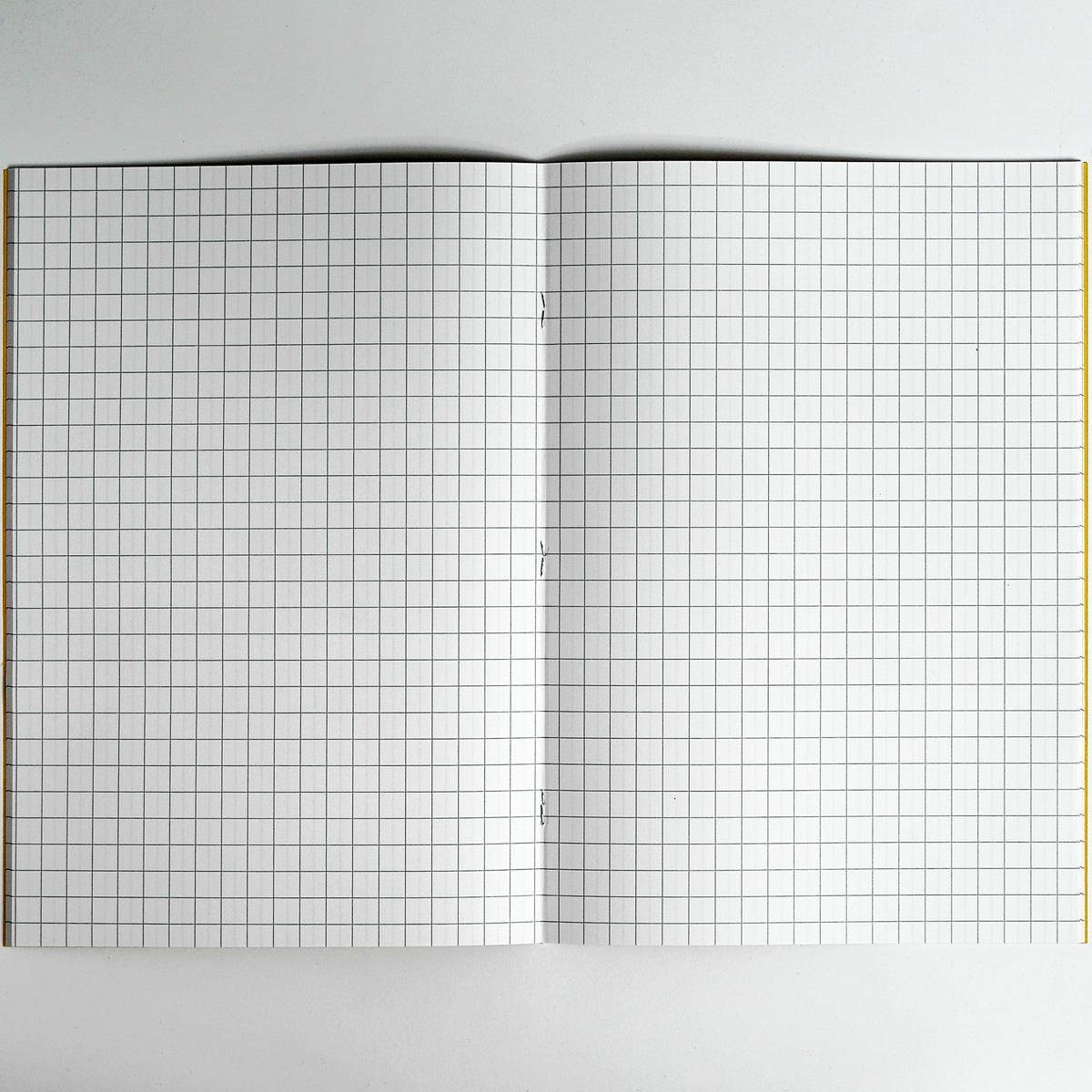 Rhino Exercise Book, A4, 80 page, 10mm squares, Yellow Cover (Pack of 10)