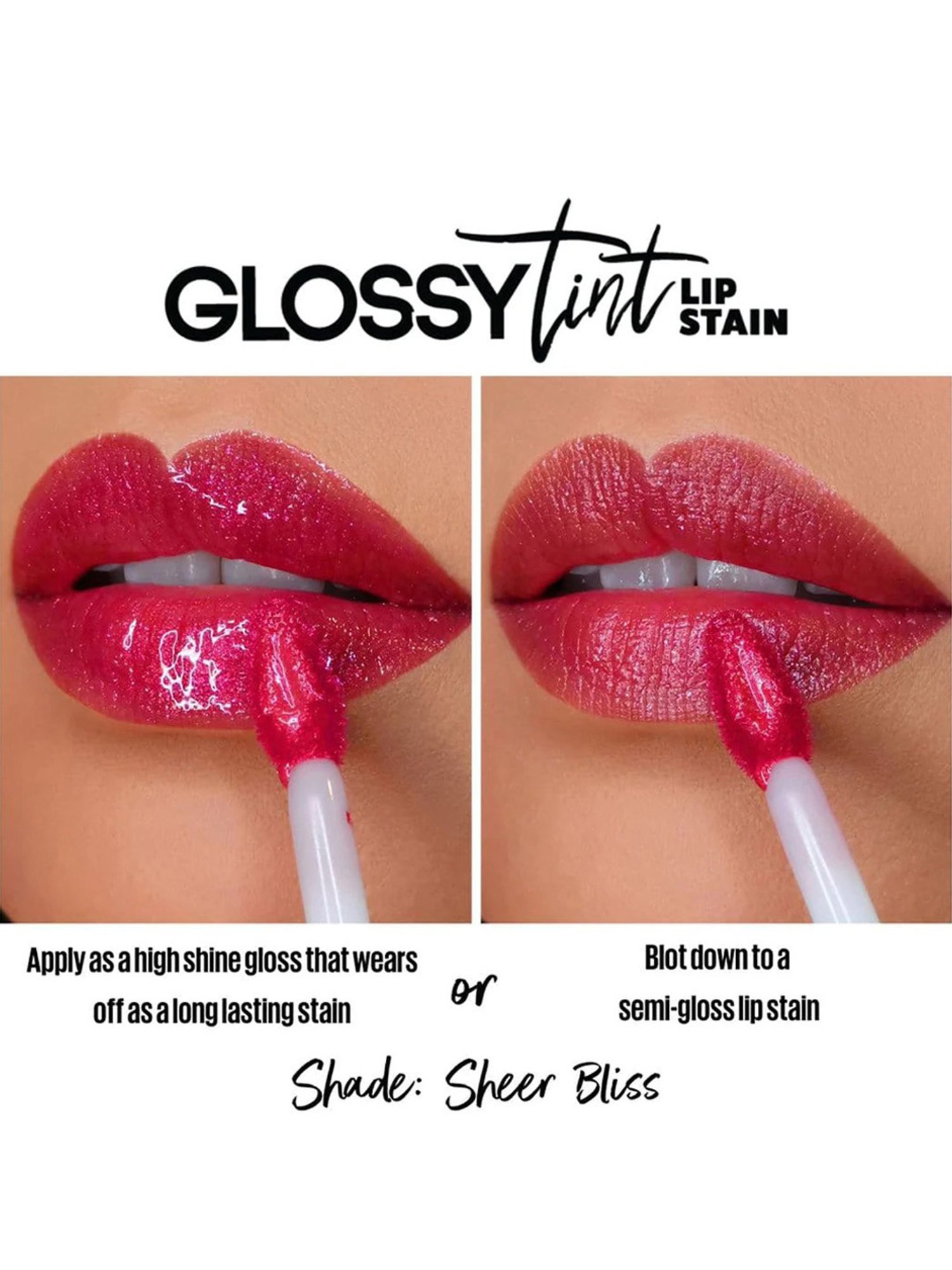 L.A.Girl Glossy Tint Lip Stain Sheer Bliss - 2.9 gm