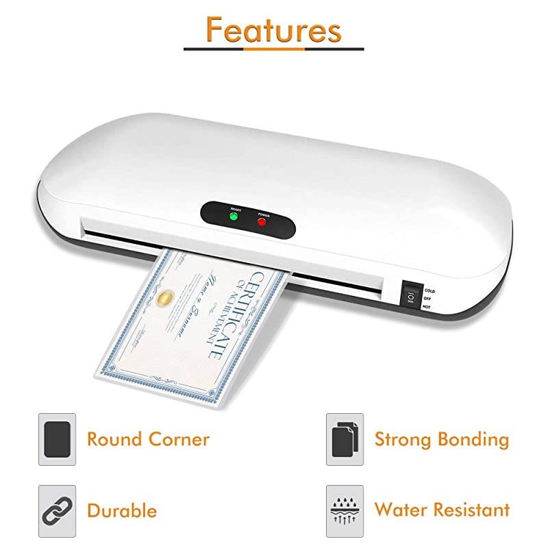 200Pack 85 x 11 Inch Letter Size 3 Mil Clear Hot Glossy Thermal Laminating Pouches Lamination Sheet Laminator Pockets