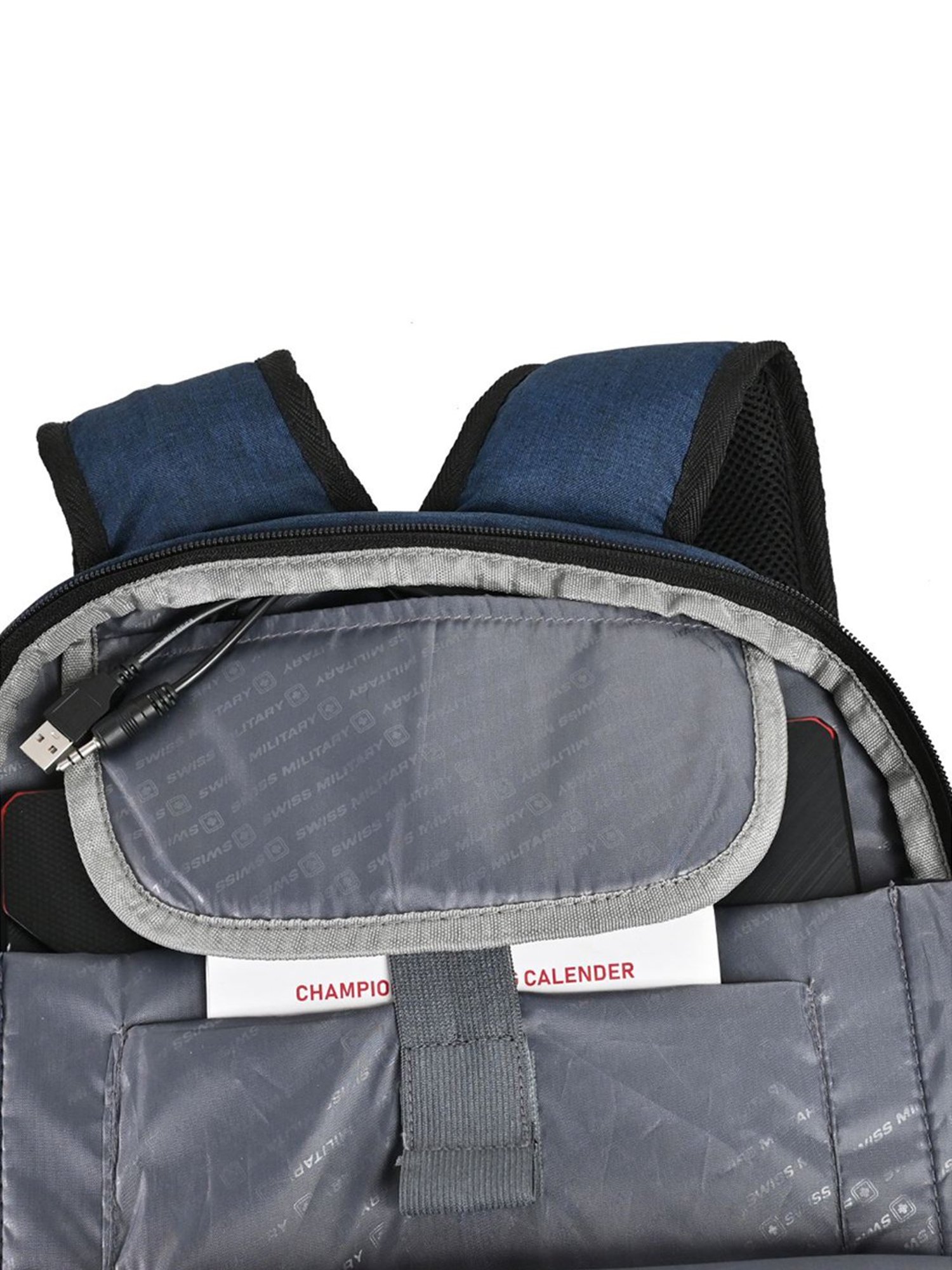 Swiss Military Navy Blue Backpack - 32 Ltrs