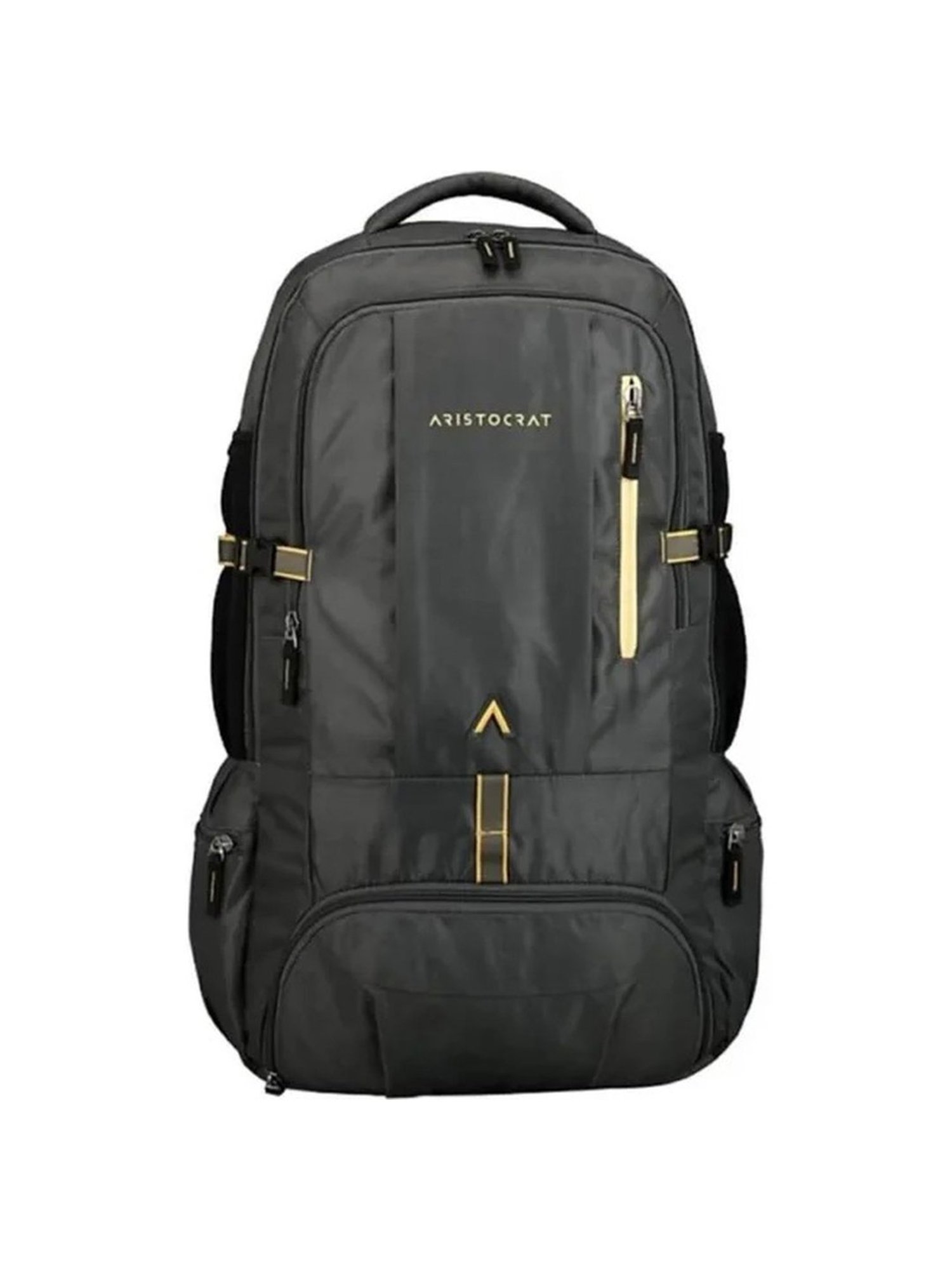 Aristocrat Peak Grey Solid Polyester Rucksack - 35 Ltrs