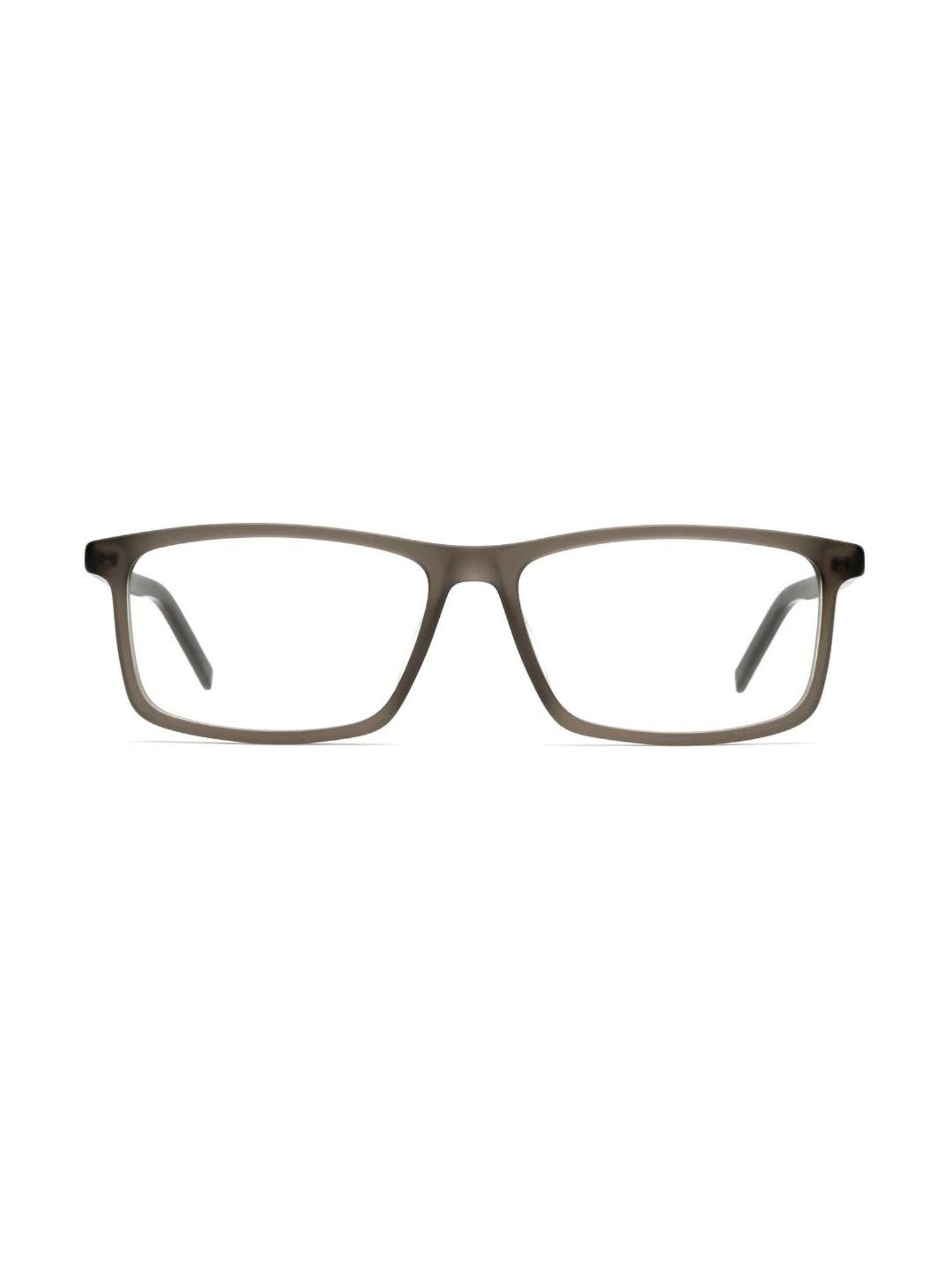 HUGO Brown Rectangular Eye Frames for Men