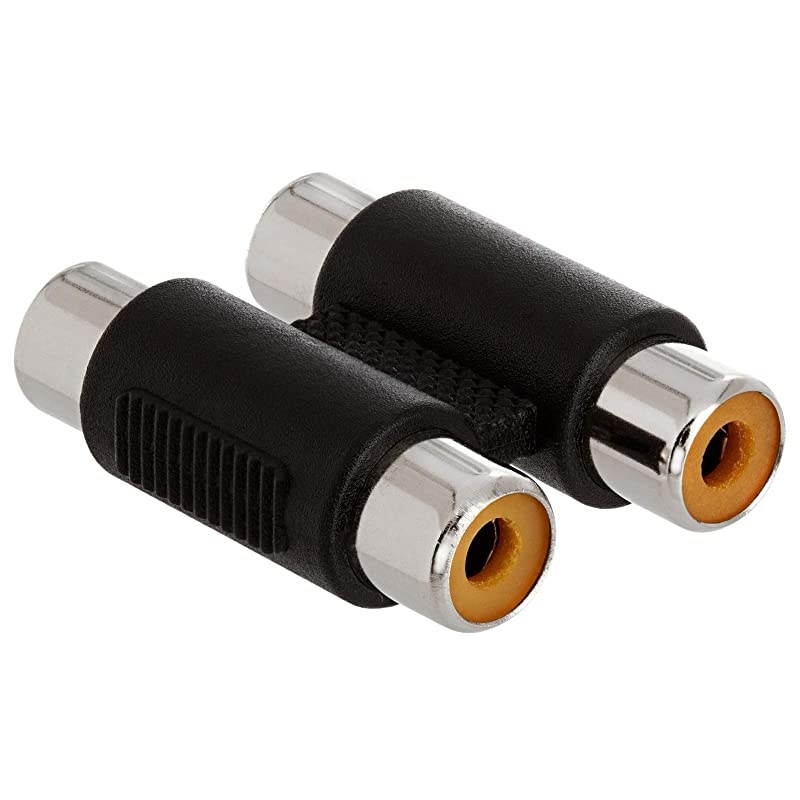 2RCA to 2RCA Jack Coupler Dual Female RCA Joiner Adapter RCA Audio Video Female AV Cable Connector 10 Pack