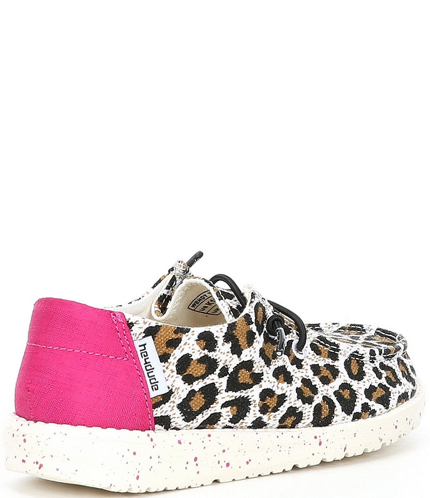 Hey Dude Girls' Wendy Cheetah Printed Washable Slip-Ons (Toddler)