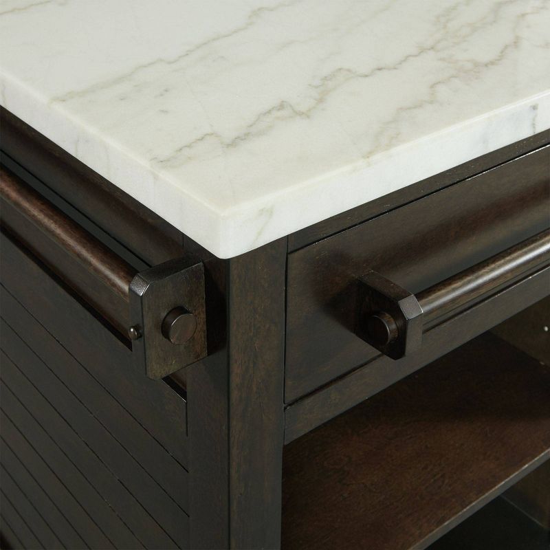 Vivian Kitchen Island Brown - Picket House Furnishings