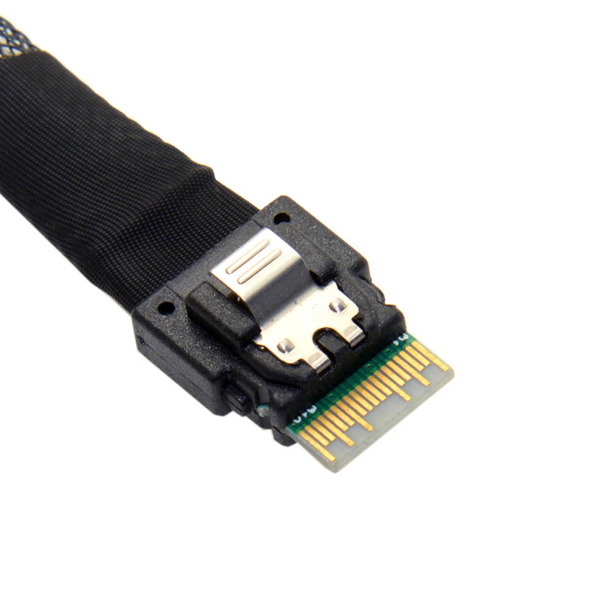 CY U.2 U2 SFF-8639 to Slimline SFF-8654 4i NVME PCIe Cable for M.2 SF-104-0.5M