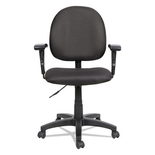 Alera Essentia Series Swivel Task Chair with Adjustable Arms, Black VTA4810