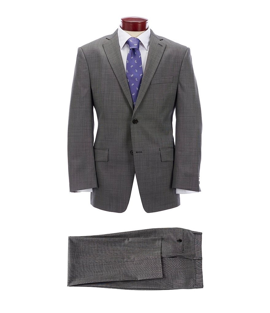 Ralph Ralph Lauren Athletic Fit Fancy Charcoal Wool Suit