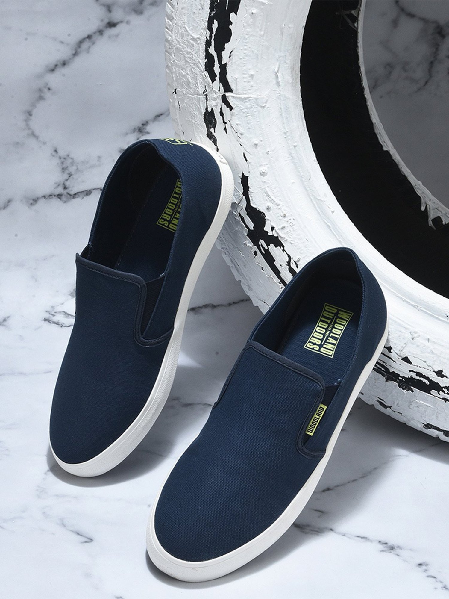 Woodland Men's Navy Casual Loafers