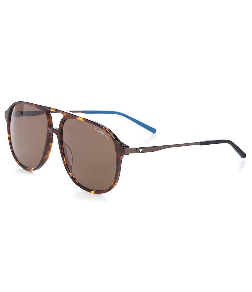 Montblanc Men's Pilot 59mm Sunglasses