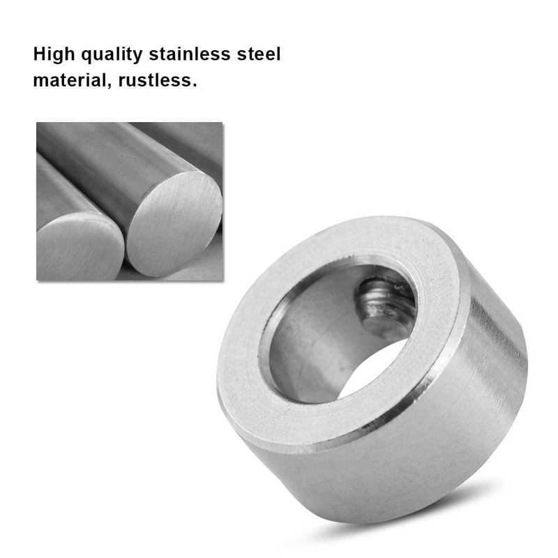 3d printer parts 5 Pcs 8mm Shaft Lock Collar T8 Lead Screw Lock Ring Stainless Steel Isolation for 3D Printer Copper 3D