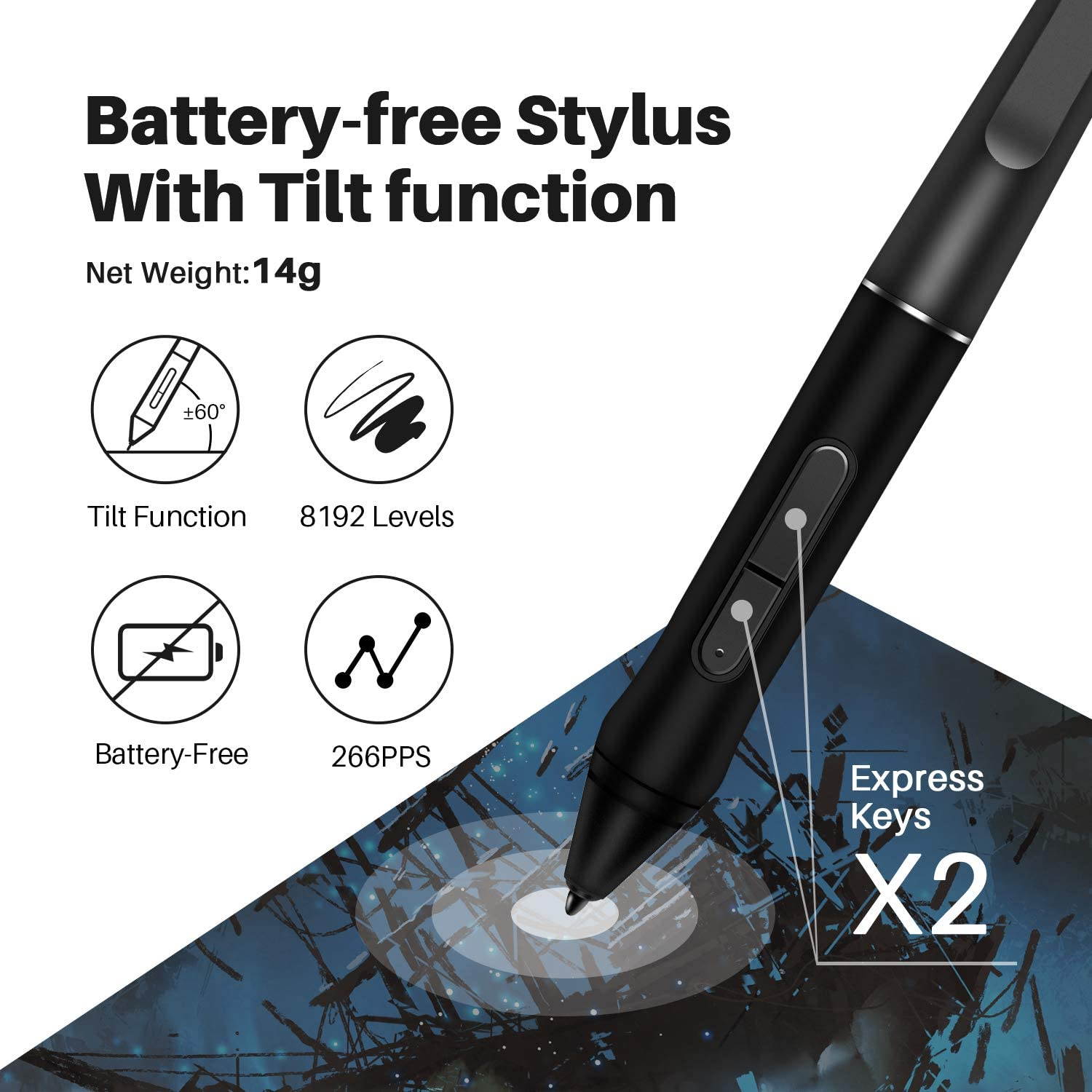 2019 Huion KAMVAS Pro 22 Graphic Drawing Monitor Pen Display Tilt Function Battery-Free Stylus 8192 Pen Pressure with 20 Express Keys and 2 Touch Bars - 21.5 Inches