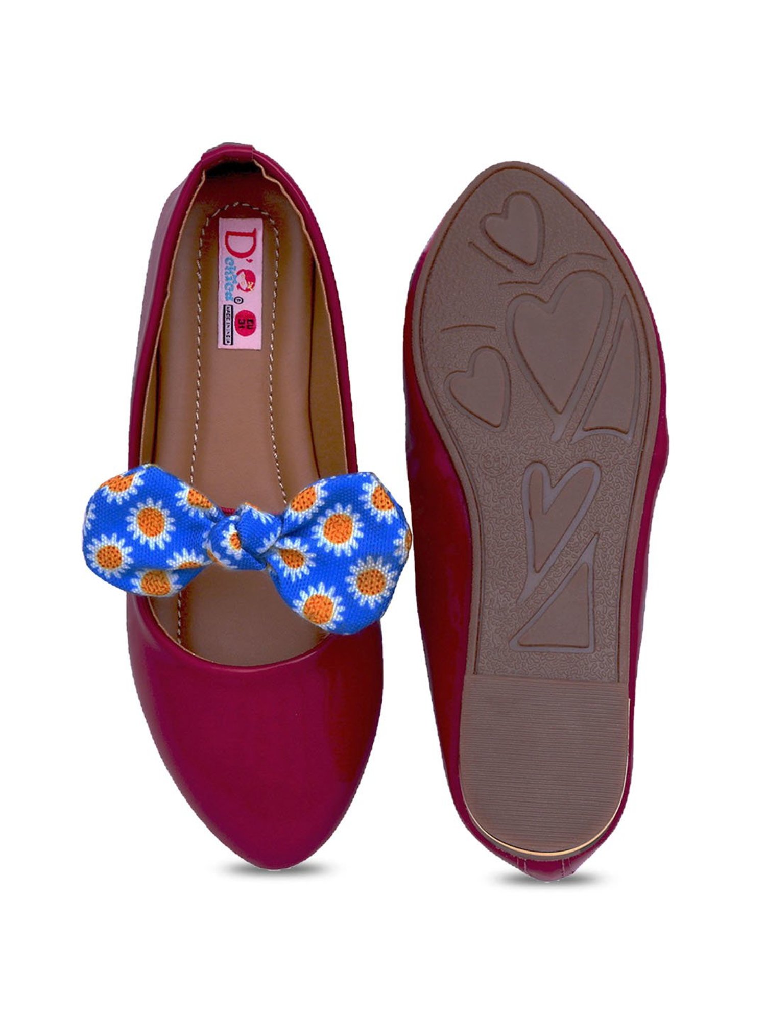 D'chica Kids Boho Princess Fuchsia Mary Jane Shoes