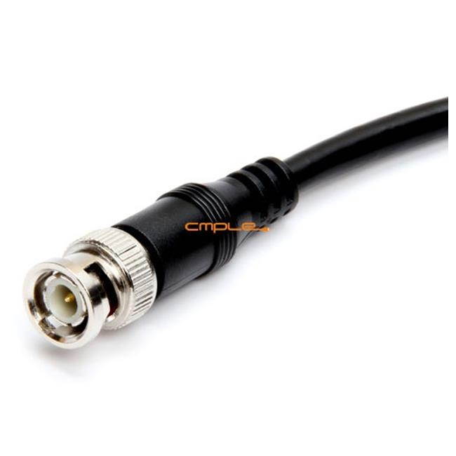 Cmple RG59U 6 Feet BNC Male to BNC Male, 75 Ohm, Coaxial BNC to BNC Video Cable, 6FT Black