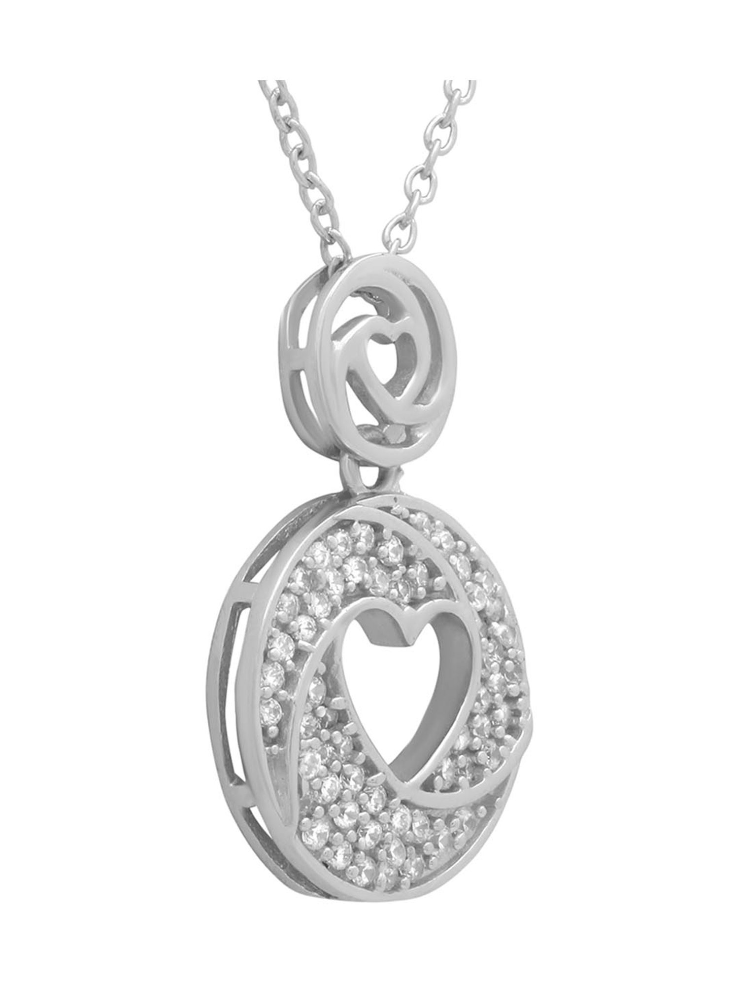 Anayra 92.5 Sterling Silver Pendant with Chain for Women