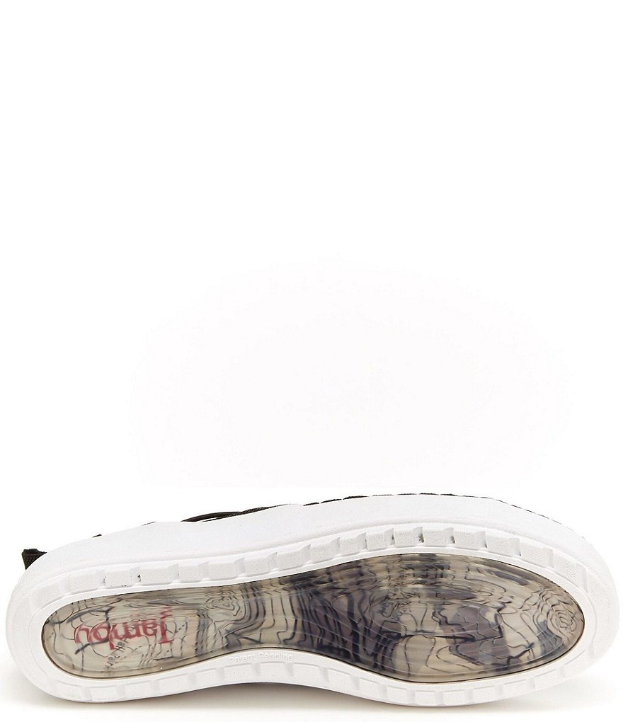 Jambu Erin Perforated Metallic Leather Slip On Sneakers